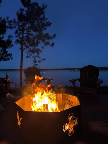 New Nautical Neighbors Lake Home on Spooner Lake, sleeps 16