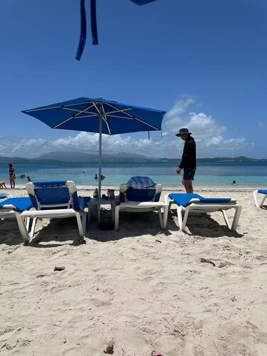 Puerto Rico, Tropical Beachfront Condo, Balcony with Ocean View, Pool, WiFi, AC