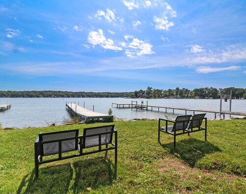 Big Blue Lakehouse - Shared Pier, Lake Mary Access, Stunning Lake Views, Grill, Firepit, Pool Table