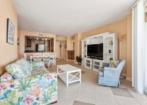 2-bedroom condo in North Topsail Beach with oceanfront view and amenities