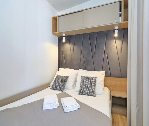 Mobile Homes in Camp Soline at Biograd, With Sand