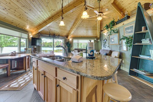Lakefront Gem w/ Private Dock & Yard in Charlevoix