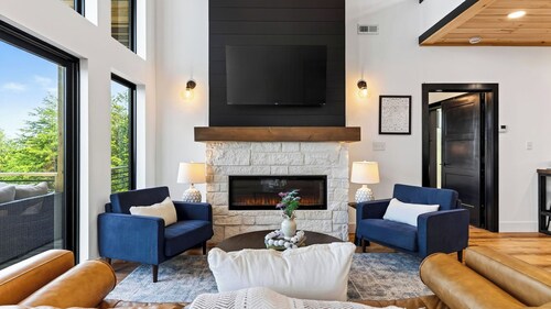 Modern Smoky Mountain Retreat w/ Hot Tub, Game Room & Movie Theater Heavens View by Avantstay