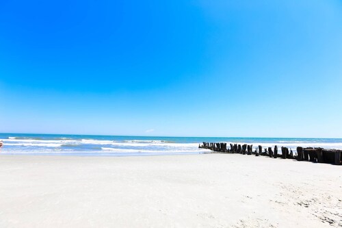 Watch Pelicans Soar Above the Beach from the Porch of this New, Dog Friendly, Beachfront Bungalow