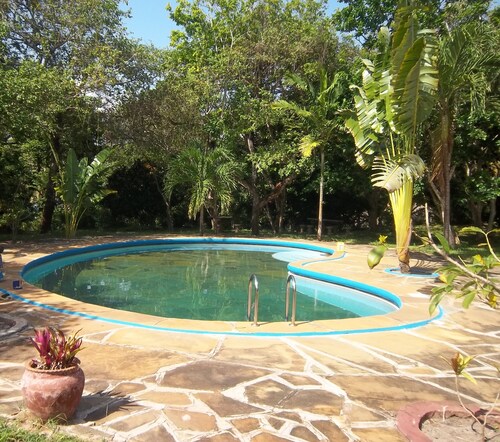 Magnificent Beachfront House with Private Pool in Tropical Gardens