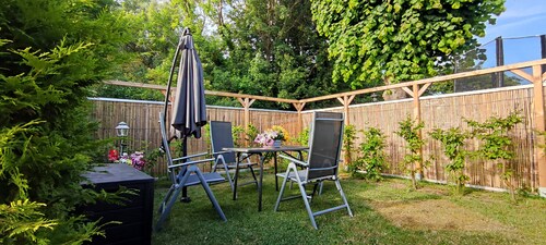 Fewo Wiek Neubau, Ortskern, Hafennähe, PKW-Stellpl. & Garten-Terasse,W-LAN