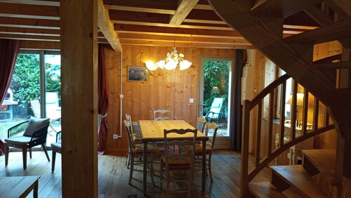 Old typical Landes barn newly restored