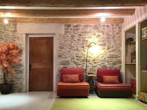 In a traditional farm house in Vercors