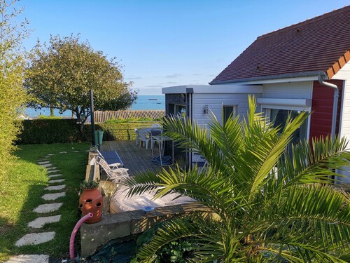 hübsches kleines CHALET mit Blick auf das Meer Strand 250 m