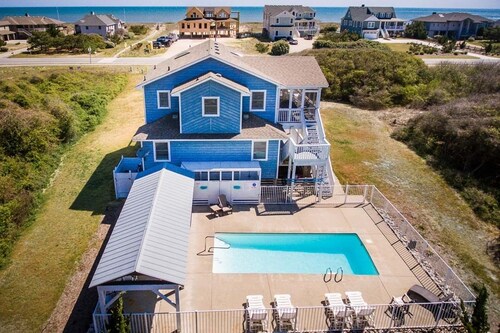 Sweetwater 49 | 311 ft from the beach | Dog Friendly, Private Pool, Hot Tub | Southern Shores