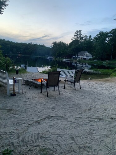 Peaceful Lakefront Retreat w/ Private Beach, Outdoor Bar & Home Theater