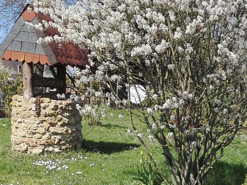 Maison en bois avec jardin, idéal randonnée, fibre haut débit, équipements bébé près du Mans et Tours