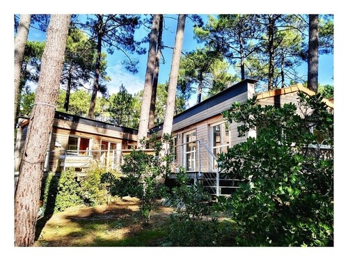 House in the pines between lake and ocean