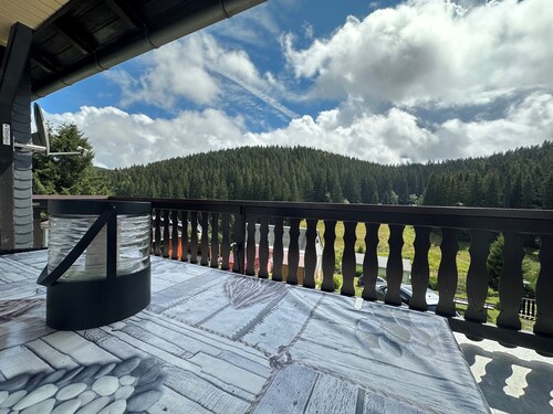 GemĂŒtliches Ferienhaus mit groĂer Terrasse im ThĂŒringer Wald
