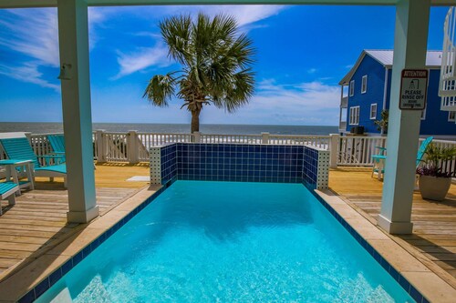Oceanfront Home w/ Private Pool, Roof Deck, Porches & Game Room -- Incredible Ocean & Marsh Views