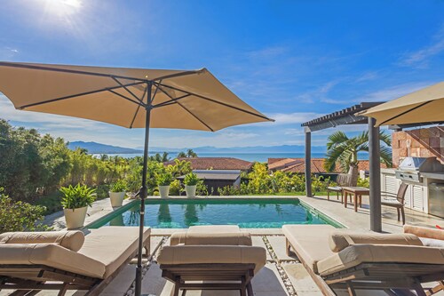 Spectacular corner villa at PortaFortuna, Punta Mita - golf cart, pool & hot tub