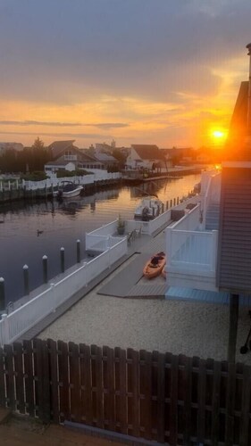 Lagoon front beach house