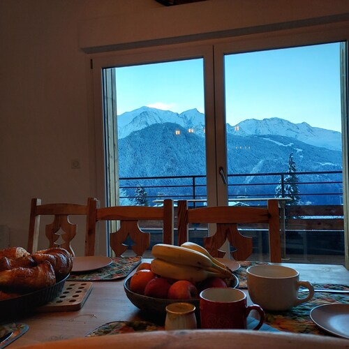 New Spacious Appart. Incredible view of Mt Blanc