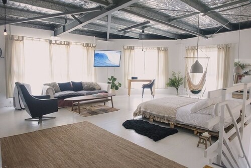 Light and airy studio