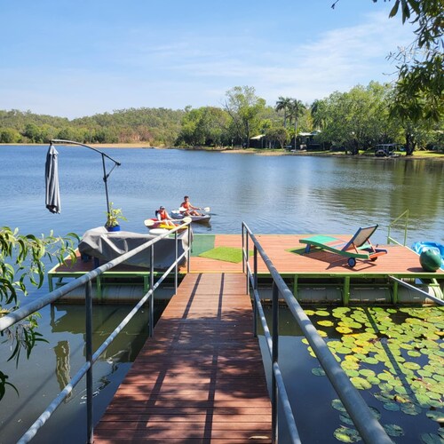 Private pontoon on the lake with everything you need for your ultimate holiday!