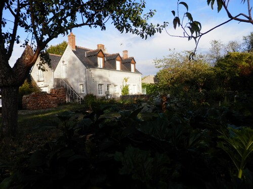 Dans un jardin clos, maison ancienne proche des chĂąteaux de la Loire
