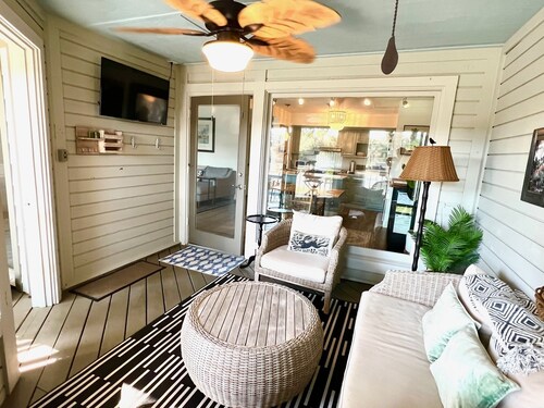 Beach Paradise with racquet club views near pool