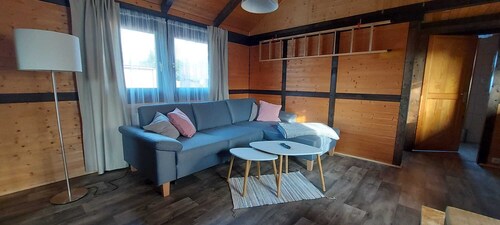 Familienfreundliches Ferienhaus mit Garten am Rand der Heide