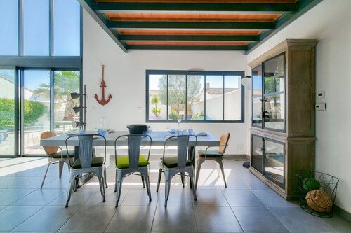 Villa for 10 with swimming pool, La Flotte en Ré