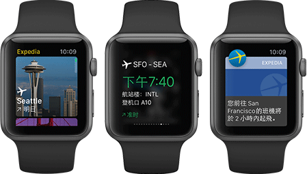 Apple Watch Expedia 智遊網 App