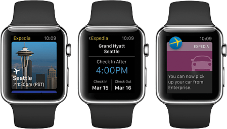 Apple Watch Expedia App