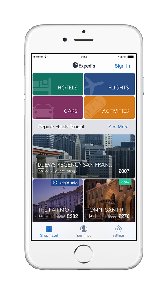 Expedia coupons mobile app
