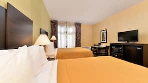 In-room safe, desk, iron/ironing board, free cribs/infant beds