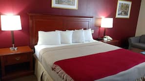 Desk, iron/ironing board, free WiFi, linens