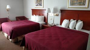 Desk, iron/ironing board, free WiFi, linens