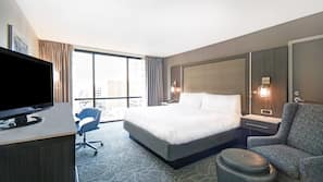 In-room safe, desk, laptop workspace, iron/ironing board