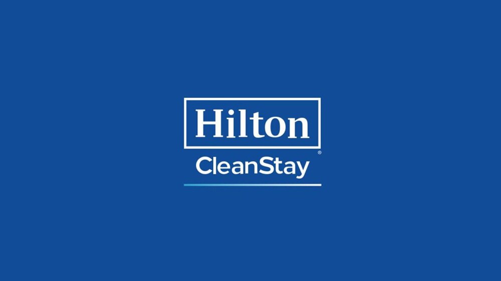 Cleanliness badge, Hilton Newark Airport