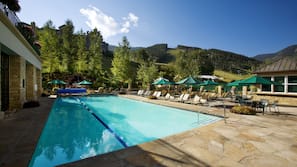 Outdoor pool, cabanas (surcharge), pool umbrellas