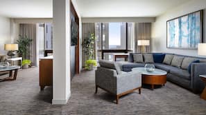 Premium bedding, down comforters, pillowtop beds, in-room safe
