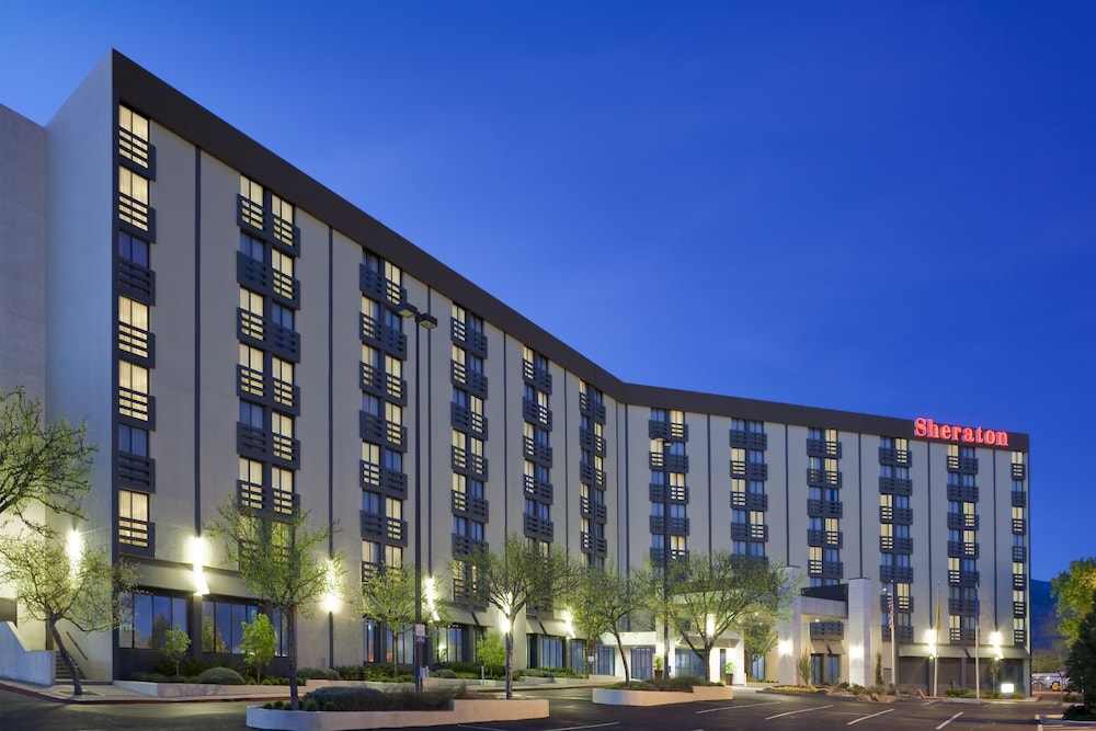 Sheraton Albuquerque Uptown 2018 Room Prices 86 Deals Reviews Hotel Front Evening Night