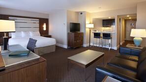 Pillow top beds, in-room safe, desk, blackout curtains