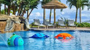 3 outdoor pools, cabanas (surcharge), sun loungers