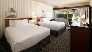 Desk, blackout drapes, iron/ironing board, free WiFi