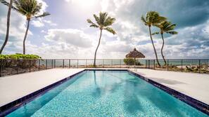 2 outdoor pools, open 7:00 AM to 8:00 PM, sun loungers