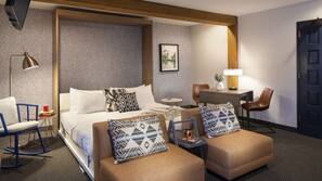 In-room safe, desk, laptop workspace, blackout drapes