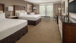 Premium bedding, pillowtop beds, in-room safe, blackout drapes
