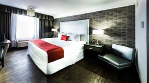 Premium bedding, pillowtop beds, in-room safe, desk