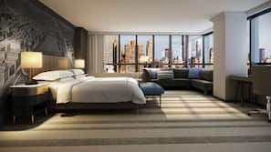 Premium bedding, down comforters, pillowtop beds, in-room safe