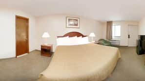 Premium bedding, down comforters, Select Comfort beds, in-room safe