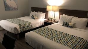 Desk, iron/ironing board, free WiFi, linens
