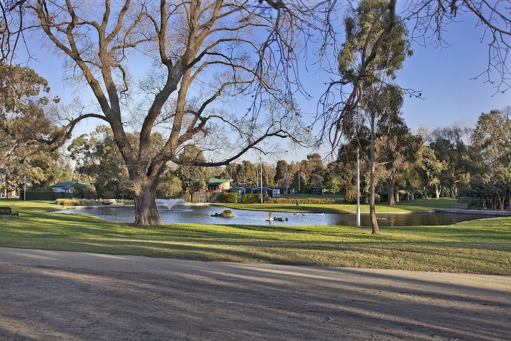 View from property, Melbourne's Princes Park Motor Inn